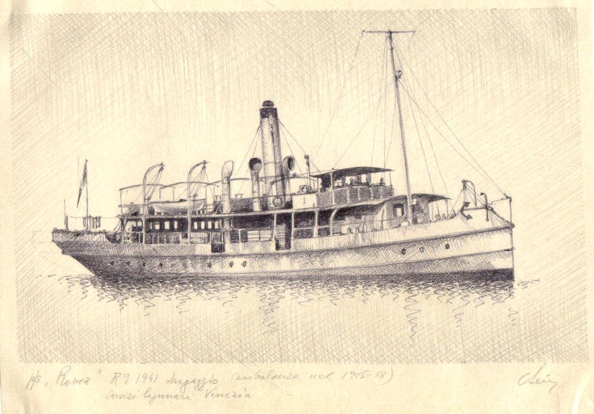 1941 - Piroscafo 'Roma' - dragaggio servizi lagunari Venezia